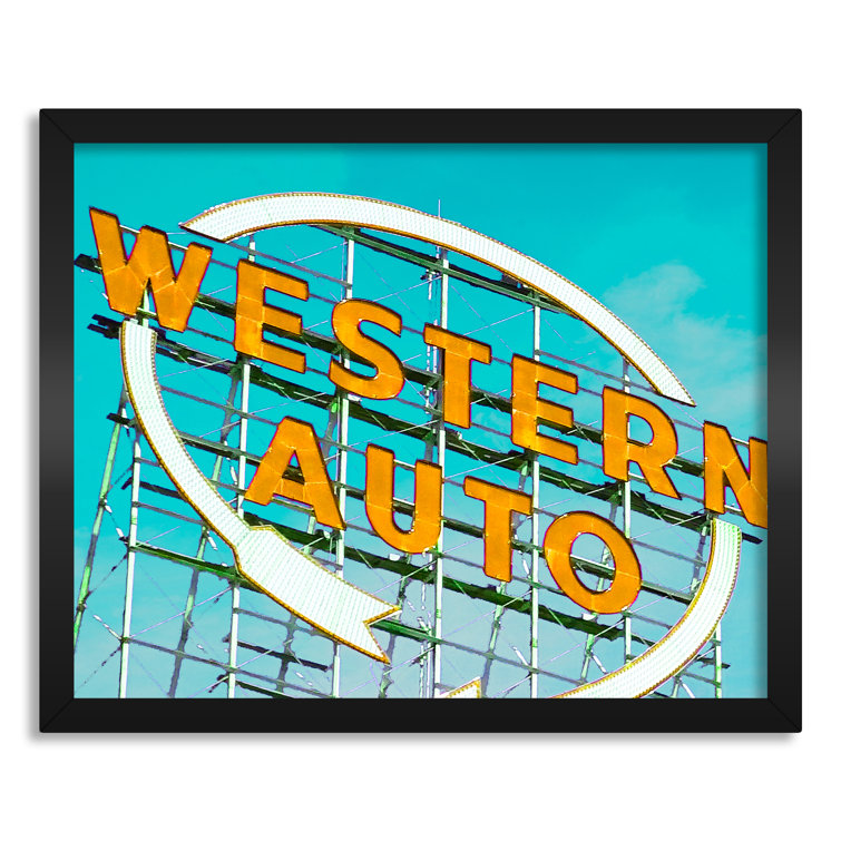Ebern Designs Western Auto Sign, Kansas City Missouri Canvas